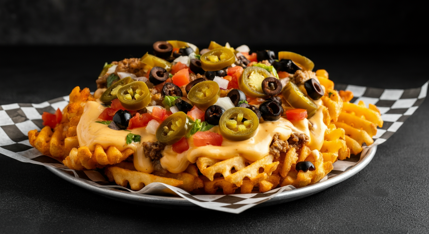 Loaded Waffle Fries: