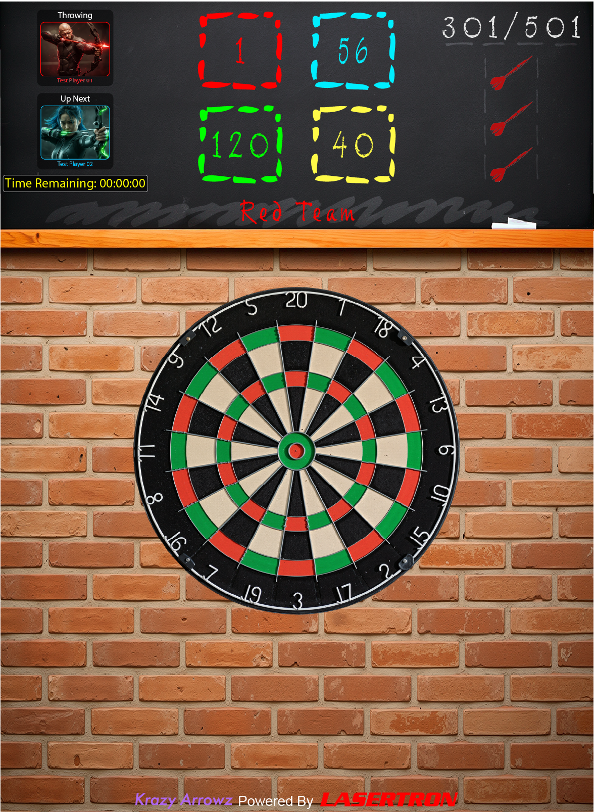 Krazy-Arrowz_301-501_Dartboard3_Mockup